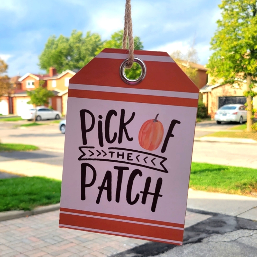 Pick of the Parch wooden sign